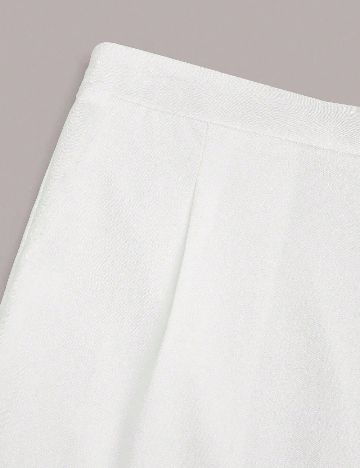 Pantaloni SHEIN CURVE, alb