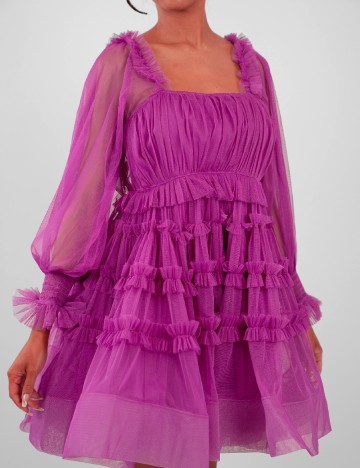 Rochie scurta LACE & BEADS, mov