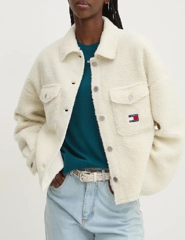 Jacheta Tommy Hilfiger, crem