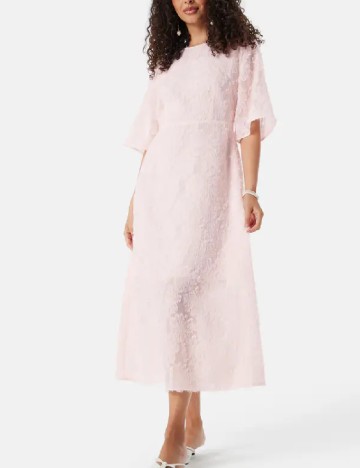 Rochie medie BUBBLEROOM, roz