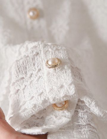 Bluza SHEIN CURVE, alb