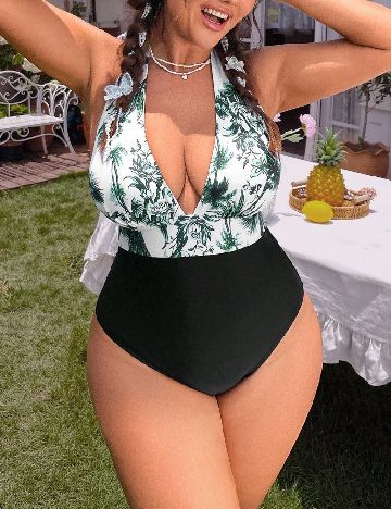 Costum de baie SHEIN CURVE, mix culori