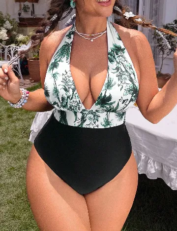 Costum de baie SHEIN CURVE, mix culori