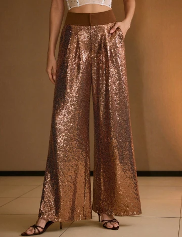 Pantaloni MOTF, maro