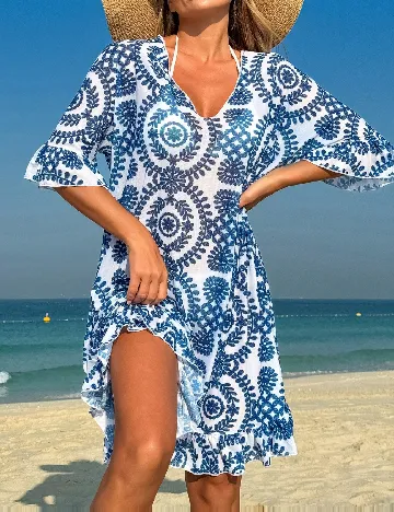 Rochie de plaja SHEIN, albastru