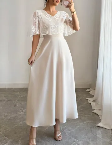 Rochie medie SHEIN, crem