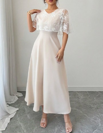 Rochie medie SHEIN, crem