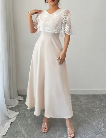 Rochie medie SHEIN, crem