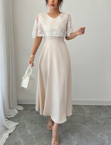 Rochie medie SHEIN, crem