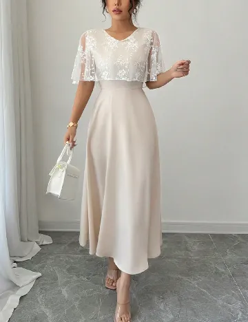 Rochie medie SHEIN, crem