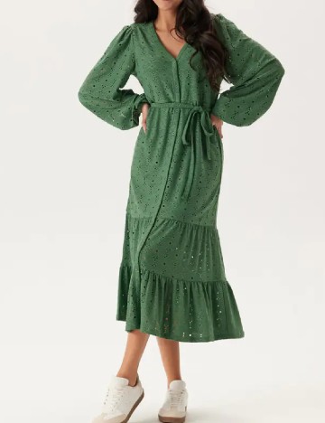 Rochie medie Happy Holly, verde