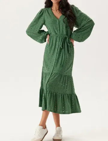 Rochie medie Happy Holly, verde