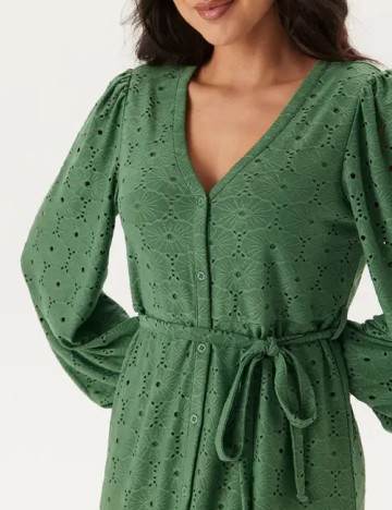 Rochie medie Happy Holly, verde