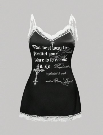 Rochie scurta Romwe Plus Size, negru