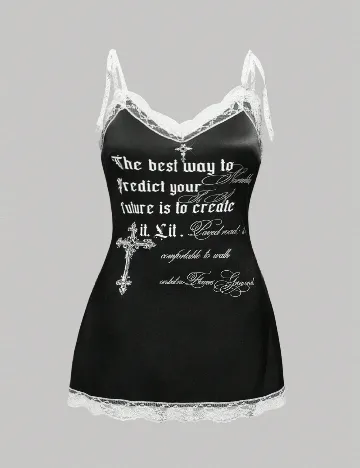 Rochie scurta Romwe Plus Size, negru