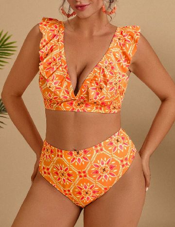 Costum de baie SHEIN, mix culori