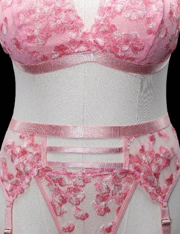 Set lenjerie SHEIN CURVE, roz