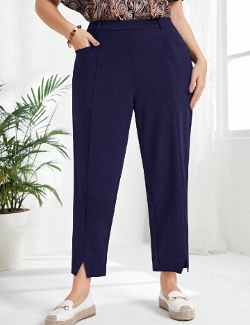 Pantaloni Emery Rose Curve, bleumarin
