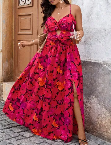 Rochie lunga SHEIN CURVE, roz