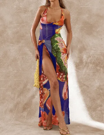 Rochie de plaja Musera, mix culori