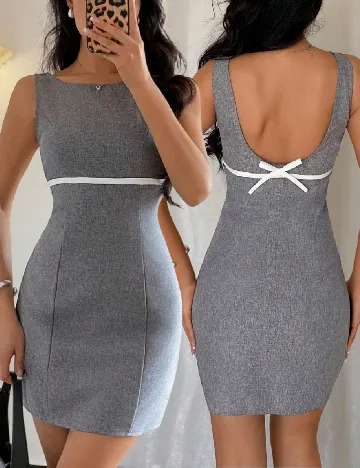 Rochie scurta SHEIN, gri