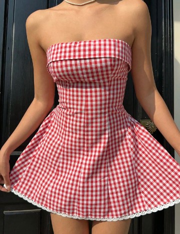 Rochie scurta SHEIN, rosu