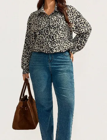 Camasa SHEIN CURVE, animal print