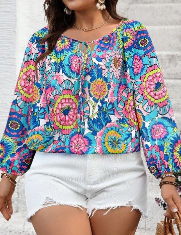 Bluza SHEIN CURVE, mix culori