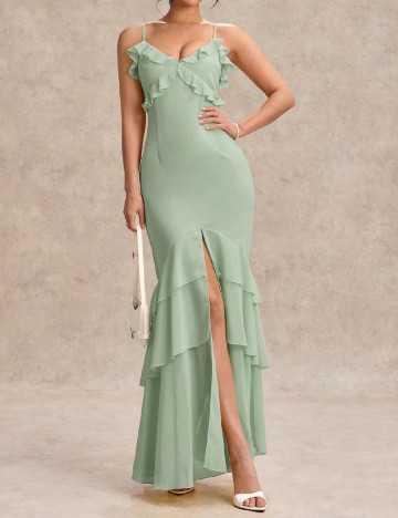 Rochie lunga SHEIN, verde