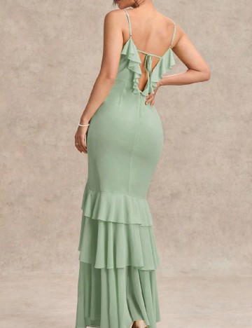 Rochie lunga SHEIN, verde