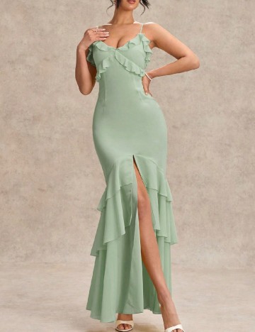 Rochie lunga SHEIN, verde