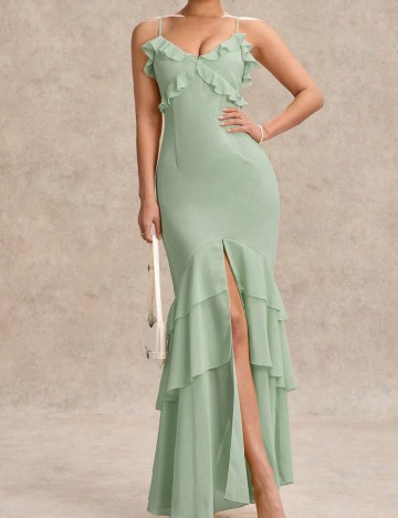 Rochie lunga SHEIN, verde
