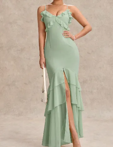 Rochie lunga SHEIN, verde