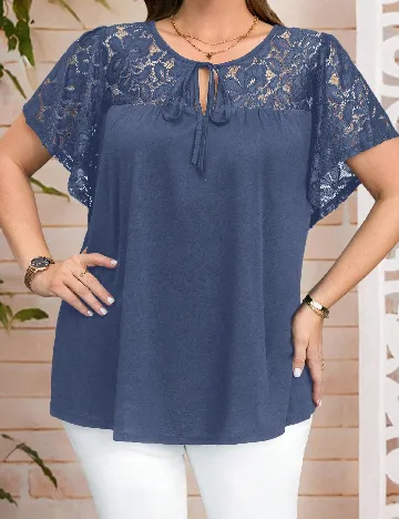 Tricou Emery Rose Curve, albastru