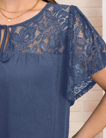 Tricou Emery Rose Curve, albastru