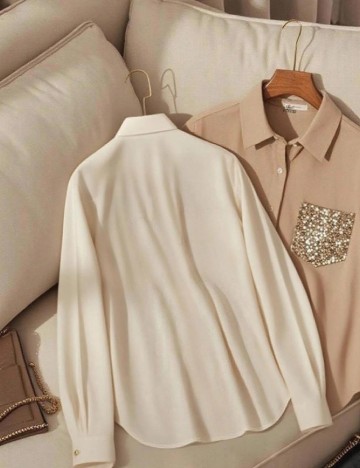 Camasa SHEIN, crem