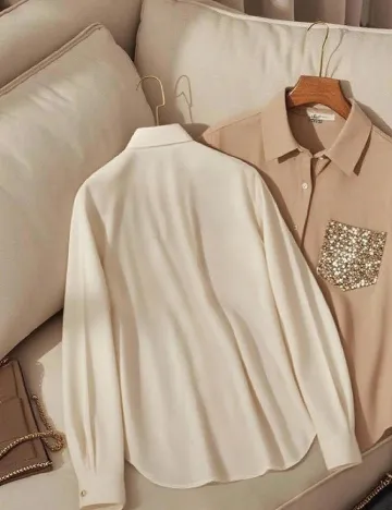 Camasa SHEIN, crem