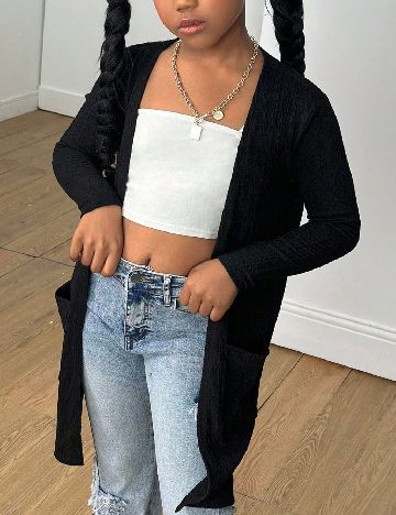 Blazer Shein Kids, negru