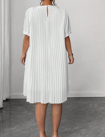 Rochie scurta SHEIN CURVE, alb