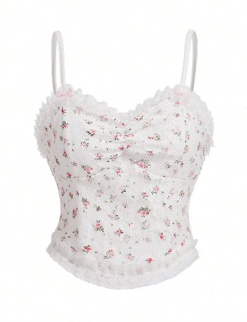 Top Romwe, floral print