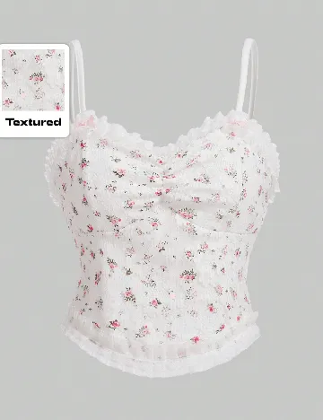 Top Romwe, floral print