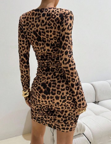 Rochie scurta SHEIN, animal print