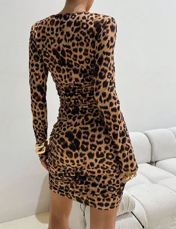 Rochie scurta SHEIN, animal print