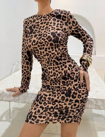 Rochie scurta SHEIN, animal print