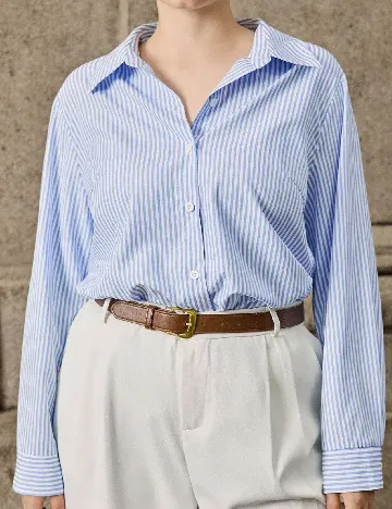 Camasa SHEIN CURVE, albastru