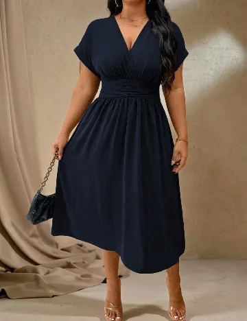 Rochie medie SHEIN CURVE, bleumarin