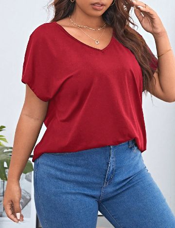 Bluza SHEIN CURVE, rosu