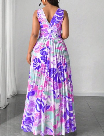 Rochie lunga SHEIN CURVE, mix culori