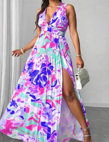 Rochie lunga SHEIN CURVE, mix culori