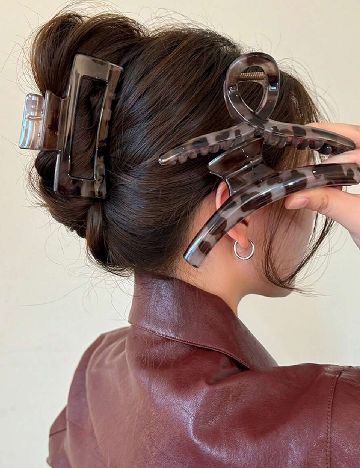 Set clame de par 3 bucati SHEIN, animal print